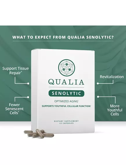 NEUROHACKER QUALIA SENOLYTIC / КВАЛІА СЕНОЛІТИК КЛІТИННЕ ОМОЛОДЖЕННЯ 4 ТИЖНІ, фото 3 від магазину біодобавок nutrido.shop