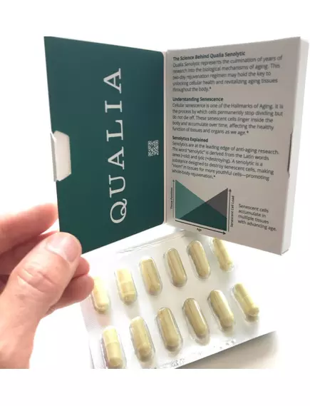 NEUROHACKER QUALIA SENOLYTIC / КВАЛІА СЕНОЛІТИК КЛІТИННЕ ОМОЛОДЖЕННЯ 4 ТИЖНІ, фото 4 від магазину біодобавок nutrido.shop