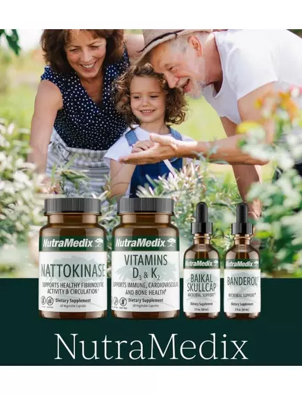 NutraMedix Baikal Skullcap / Байкальський шоломник для підтримки нервової системи 60 мл, фото 5 від магазину біодобавок nutrido.shop