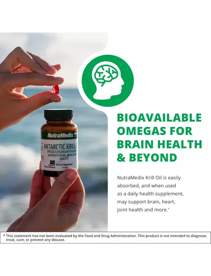 NutraMedix Krill Oil / Масло антарктического криля 60 капсул, фото 3 в магазине биодобавок nutrido.shop