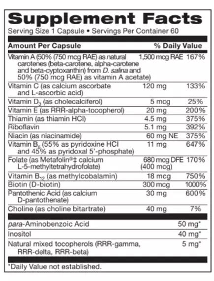 Neurobiologix NeuroNutrients for Men / Мультивітаміни для чоловіків без заліза 60 капсул, фото 2 від магазину біодобавок nutrido.shop