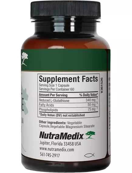 NutraMedix Liposomal Glutathione / Глутатіон ліпосомальний антиоксидантний захист 60 капсул, фото 3 в магазине биодобавок nutrido.shop