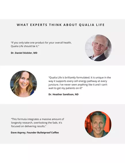 Neurohacker Qualia Life / Энергия клеток для здорового долголетия 120 капсул, фото 6 в магазине биодобавок nutrido.shop