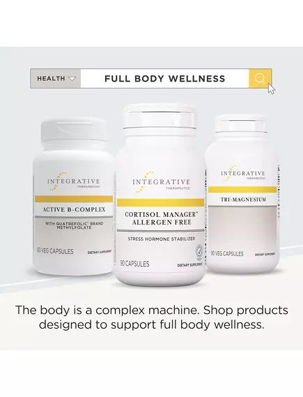 Integrative Therapeutics Cortisol Manager Allergen Free / Здоровий рівень кортизолу 90 капсул, фото 5 від магазину біодобавок nutrido.shop