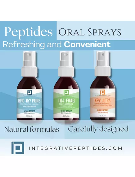 Integrative Peptides BPC-157 D-RIBOSE FREE / Пептиди БПС 157 без D-рибози спрей 500 мкг 60 порцій, фото 5 в магазине биодобавок nutrido.shop