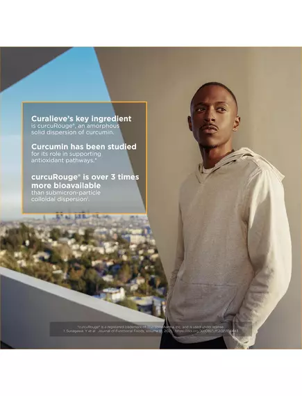 Integrative Therapeutics Curalieve / Куркумін підвищеної біодоступності 60 капсул, фото 7 в магазине биодобавок nutrido.shop
