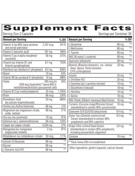 Integrative Therapeutics Detoxication factors / Поддержка путей детоксикации фазы I и II 60 капсул, фото 2 в магазине биодобавок nutrido.shop