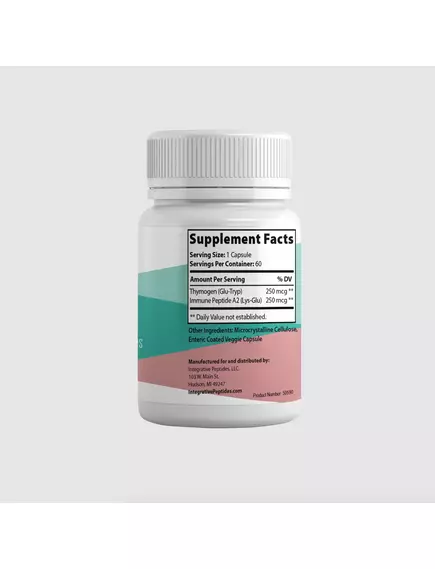 INTEGRATIVE PEPTIDES THYMOGEN ALPHA-1 / ТИМОГЕН АЛЬФА-1 ПІДТРИМКА ІМУННОЇ СИСТЕМИ 60 КАПСУЛ, фото 3 від магазину біодобавок nutrido.shop