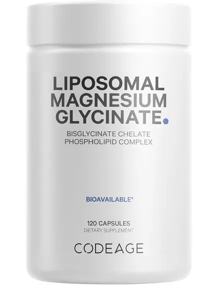 CodeAge Liposomal Magnesium Glycinate / Магній гліцинат ліпосомальний 120 капсул від магазину біодобавок nutrido.shop