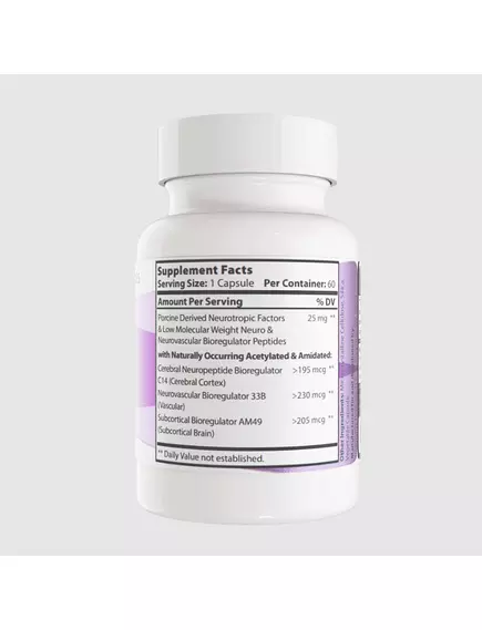 Integrative Peptides CogniPep / Пептиди для покращення когнітивного здоров'я та функції мозку 60 капсул, фото 2 від магазину біодобавок nutrido.shop