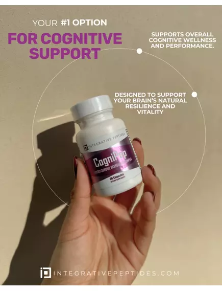 Integrative Peptides CogniPep / Пептиди для покращення когнітивного здоров'я та функції мозку 60 капсул, фото 4 від магазину біодобавок nutrido.shop