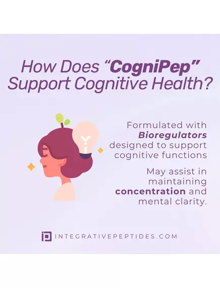 Integrative Peptides CogniPep / Пептиди для покращення когнітивного здоров'я та функції мозку 60 капсул, фото 7 від магазину біодобавок nutrido.shop