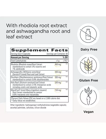 Integrative Therapeutics HPA Adapt/ГГН підтримка адаптогенів при стресі 120 капсул, фото 2 в магазине биодобавок nutrido.shop