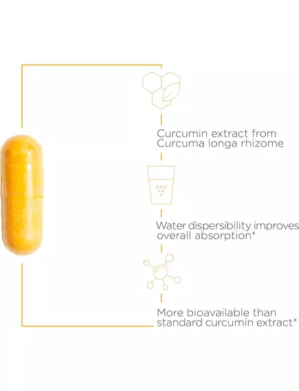 Integrative Therapeutics Theracurmin HP / Куркумін із підвищеною біодоступністю 120 капсул, фото 3 від магазину біодобавок nutrido.shop