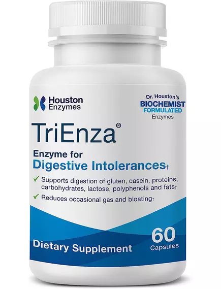 Houston Enzymes TriEnza / Триенза энзимы 60 капсул в магазине биодобавок nutrido.shop
