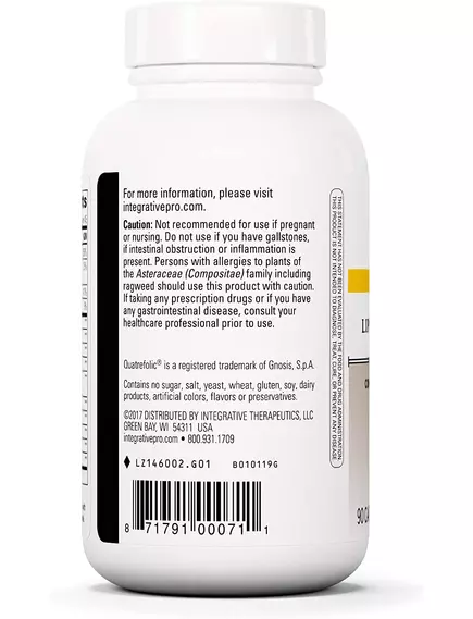 Integrative Therapeutics Lipotropic Complex / Комплекс для поддержки печени 90 капсул, фото 3 в магазине биодобавок nutrido.shop