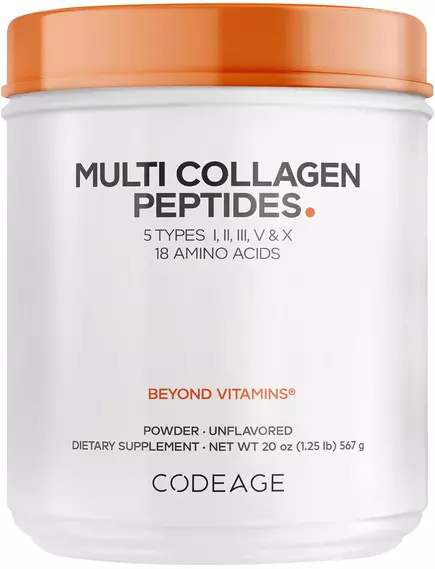 CODEAGE HYDROLYZED MULTI COLLAGEN PEPTIDES / ПЕПТИДИ КОЛАГЕНУ 5 ТИПІВ + 18 АМІНОКИСЛОТ 567 Г, фото 9 від магазину біодобавок nutrido.shop