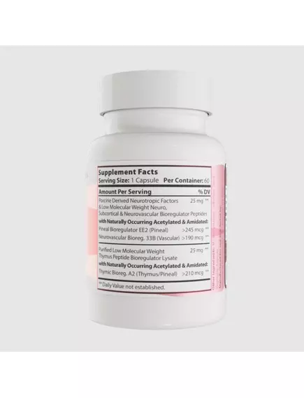 Integrative Peptides PinealPep / Пінеальний пептид здоров'я мозку та нервової системи 60 капсул, фото 2 від магазину біодобавок nutrido.shop