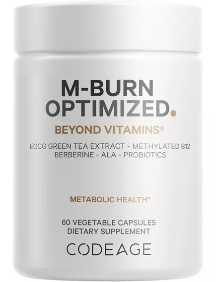CodeAge M-Burn Optimized / Оптимізація метаболізму та жироспалювання 60 капсул від магазину біодобавок nutrido.shop