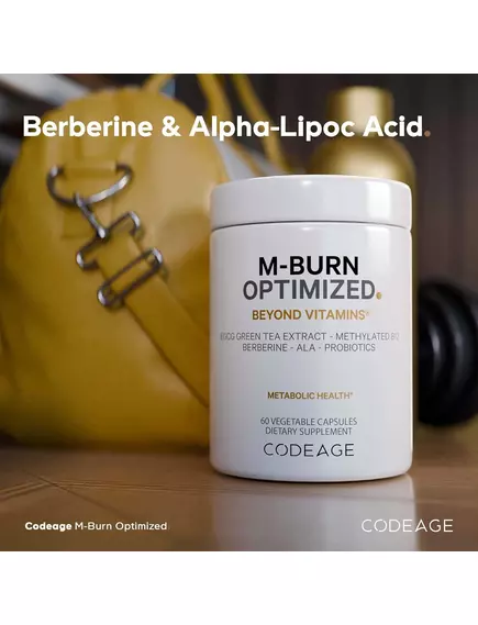 CodeAge M-Burn Optimized / Оптимізація метаболізму та жироспалювання 60 капсул, фото 5 від магазину біодобавок nutrido.shop