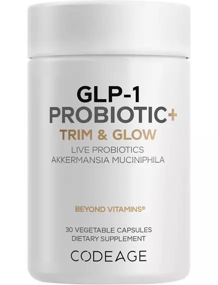 CodeAge GLP-1 Probiotic+ / Пробіотик GLP-1 Акермансія + Інулін 30 капсул від магазину біодобавок nutrido.shop