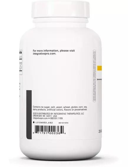 INTEGRATIVE THERAPEUTICS BETAINE HCL / БЕТАЇН HCI ПІДТРИМКА ЗДОРОВОЇ КИСЛОТНОСТІ ШЛУНКА 250 КАПСУЛ, фото 3 від магазину біодобавок nutrido.shop