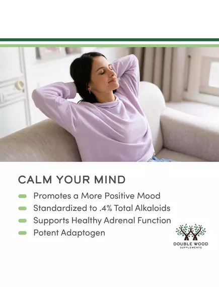 Double Wood Kanna Supplement / Канна екстракт підтримка настрою та розслаблення 50 мг 120 капсул, фото 5 від магазину біодобавок nutrido.shop