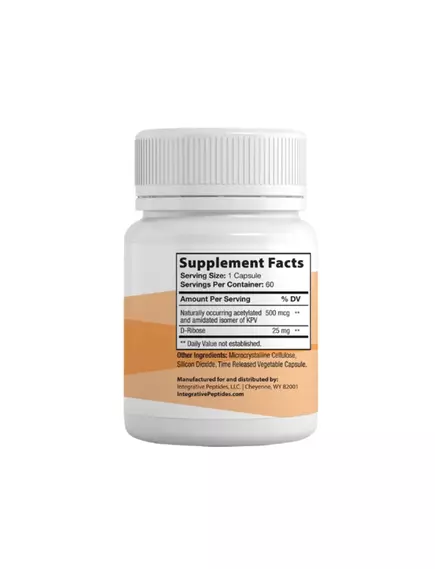 Integrative Peptides KPV / Пептиди КПВ підтримка імунного балансу 500 мкг 60 капсул, фото 2 від магазину біодобавок nutrido.shop