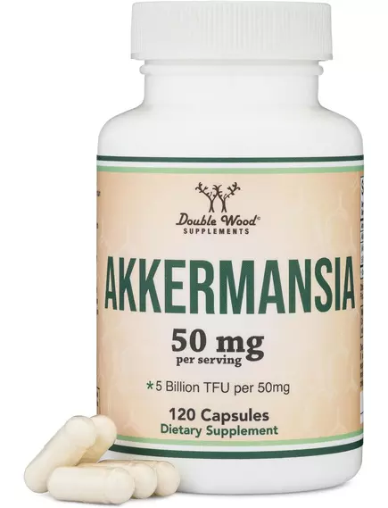 Double Wood Akkermansia Supplement / Акермансія пробіотик для здоров'я мікробіома та кишківника 120 капсул, фото 4 в магазині біодобавок nutrido.shop Double Wood Akkermansia Supplement / Акермансія пробіотик для здоров'я мікробіома та кишківника 120 капсул, фото 4 від магазину біодобавок nutrido.shop