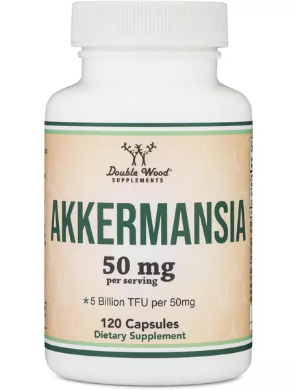 Double Wood Akkermansia Supplement / Акермансія пробіотик для здоров'я мікробіома та кишківника 120 капсул в магазині біодобавок nutrido.shop Double Wood Akkermansia Supplement / Акермансія пробіотик для здоров'я мікробіома та кишківника 120 капсул від магазину біодобавок nutrido.shop