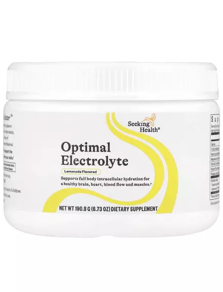 Seeking Health Optimal Electrolyte Lemonade / Оптимальные электролиты вкус лимонада 246 г, фото 8 в магазине биодобавок nutrido.shop