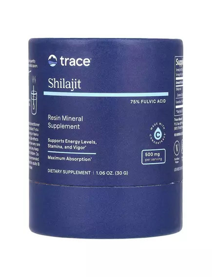Trace Minerals Shilajit / Смола мумійо фульвова кислота та мінерали 30 г від магазину біодобавок nutrido.shop