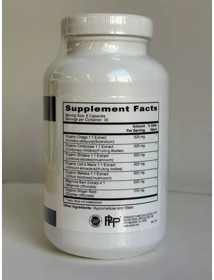 Professional Health Products MycoPro 5 / МікоПро 5 суміш медичних грибів і трав 180 капсул, фото 3 в магазине биодобавок nutrido.shop