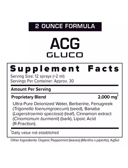 Results RNA ACG Gluco Extra Strength / Підтримка рівня цукру в крові 60 мл, фото 3 в магазине биодобавок nutrido.shop