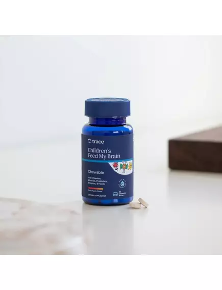 Trace Minerals Children's Feed My Brain / Поживна підтримка мозку дітей 60 жувальних таблеток, фото 5 від магазину біодобавок nutrido.shop