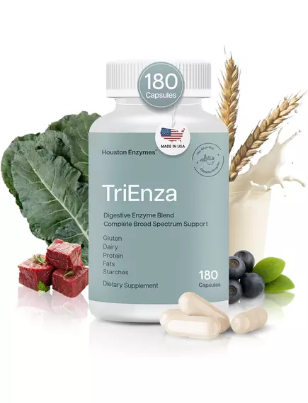 HOUSTON ENZYMES TRIENZA / ТРІЕНЗА ЕНЗИМИ 180 КАПСУЛ, фото 4 від магазину біодобавок nutrido.shop