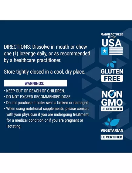 Life Extension Vitamin B12 Methylcobalamin / Вітамін Б12 Метилкобаламін 5 мг 60 пастилок, фото 4 в магазине биодобавок nutrido.shop