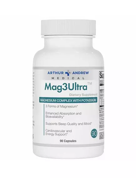 Arthur Andrew Mag3Ultra / Магній три форми 90 капсул в магазине биодобавок nutrido.shop