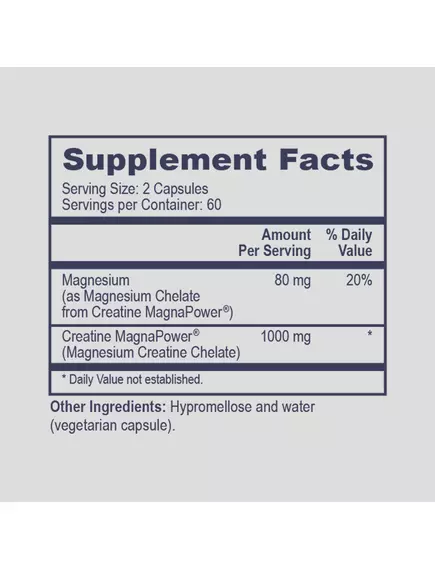 Professional Health Products Magna Creatine Brain & Athletic Boost / Креатин і магній 120 капсул, фото 2 в магазине биодобавок nutrido.shop