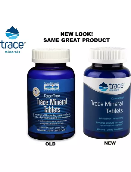 Trace Minerals ConcenTrace Tablets / Полный комплекс ионных микроэлементов 90 таблеток, фото 4 в магазине биодобавок nutrido.shop