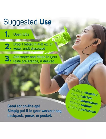 Trace Minerals Max-Hydrate Immunity / Електроліти для імунітету лимон-лайм 10 шипучих таблеток, фото 5 від магазину біодобавок nutrido.shop