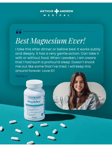 Arthur Andrew Mag3Ultra / Магній три форми 180 капсул, фото 6 від магазину біодобавок nutrido.shop