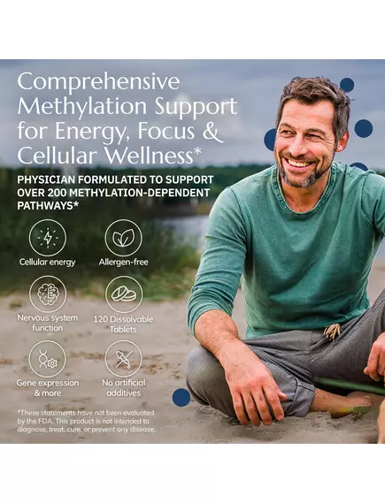 NEUROBIOLOGIX METHYLATION COMPLETE / БІОАКТИВНИЙ Б12 І МЕТИЛФОЛАТ 120 СУБЛІНГВАЛЬНИХ ТАБЛЕТОК, фото 12 від магазину біодобавок nutrido.shop