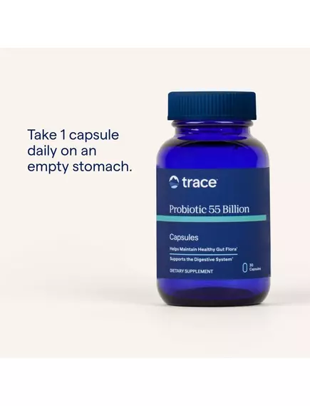 Trace Minerals Probiotic 55 Billion / Пробіотик 10 штамів біфідо- та лактобактерій 55 млрд КУО 30 капсул, фото 4 від магазину біодобавок nutrido.shop