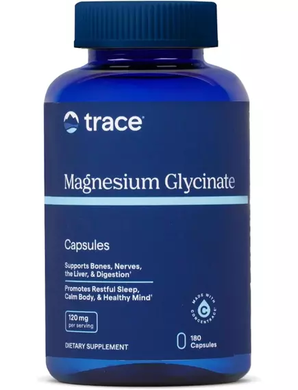 Trace Minerals Magnesium Glycinate / Магний гліцинат 180 капсул в магазине биодобавок nutrido.shop