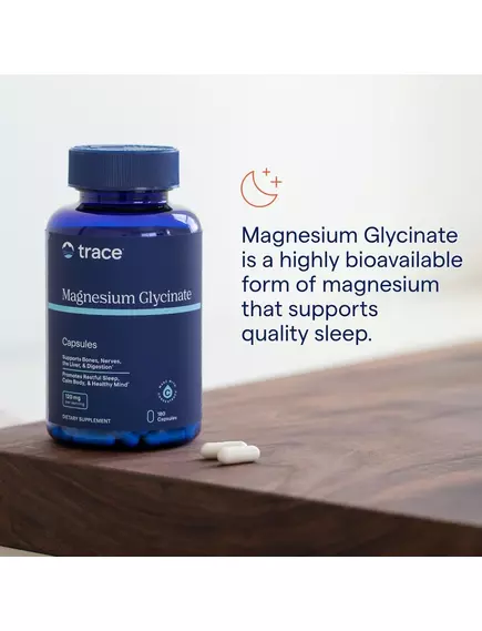 Trace Minerals Magnesium Glycinate / Магний гліцинат 180 капсул, фото 6 в магазине биодобавок nutrido.shop