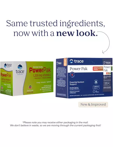 Trace Minerals Power Pak Cherry / Вітамін C + електроліти + мультивітаміни смак вишня-лайм 30 саше, фото 3 в магазине биодобавок nutrido.shop