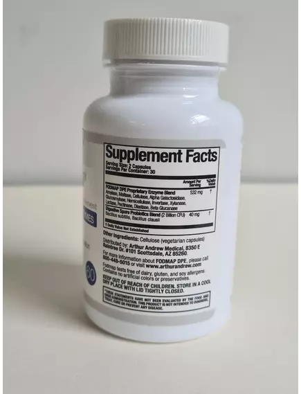 Arthur Andrew Fodmap DPE / Фодмап пищеварительные ферменты для углеводов 60 капсул, фото 9 в магазине биодобавок nutrido.shop