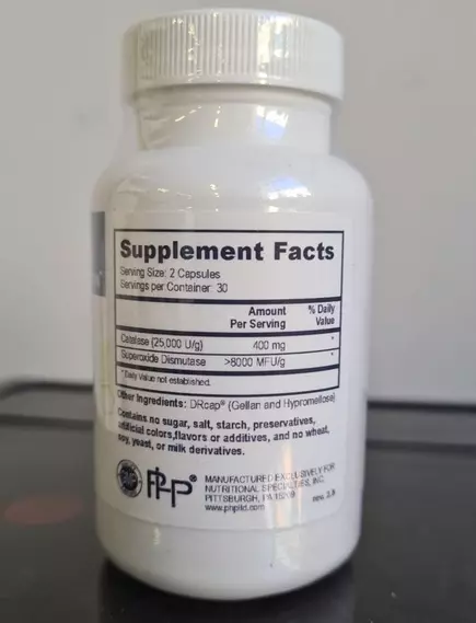 Professional Health Products Pro SOD/Catalase / Супероксиддисмутаза та каталаза антиоксиданти 60 капсул, фото 5 від магазину біодобавок nutrido.shop