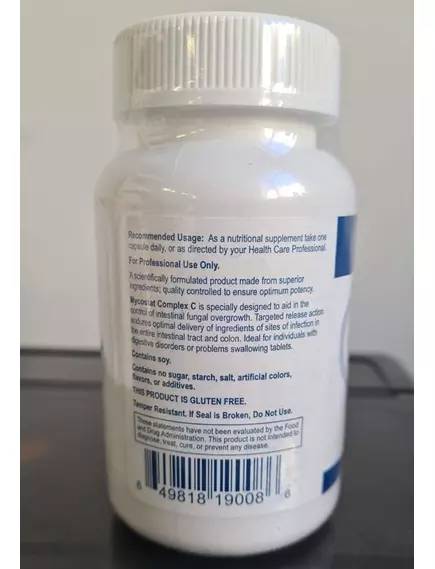 Professional Health Products Mycostat Complex C / Контроль надмірного зростання кишкових дріжджів та грибків 90 капсул, фото 6 від магазину біодобавок nutrido.shop